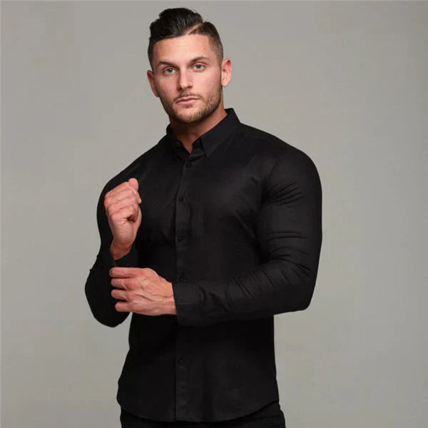 Camisa UltraTech sin Arrugas y con Stretch