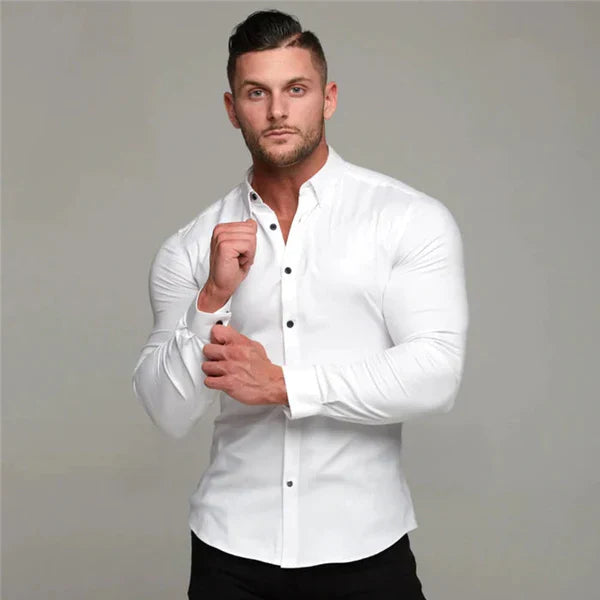 Camisa UltraTech sin Arrugas y con Stretch