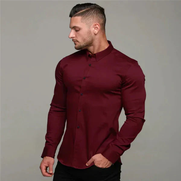 Camisa UltraTech sin Arrugas y con Stretch