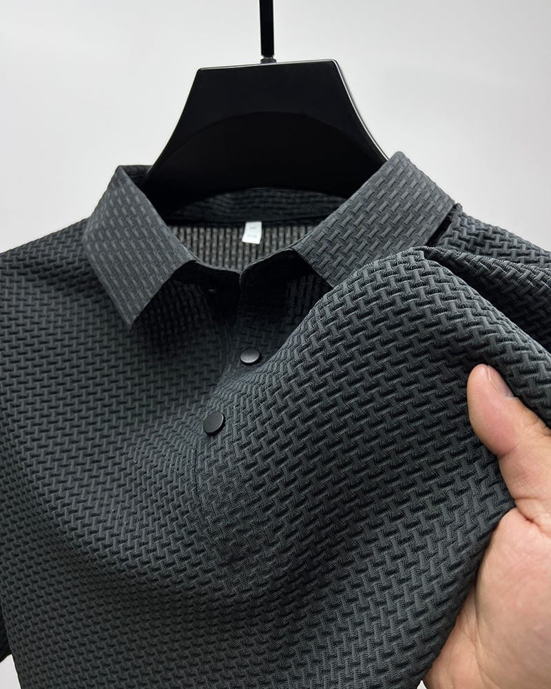 Camisa Polo de Textura Cómoda y Elástica