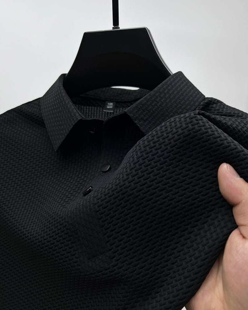 Camisa Polo de Textura Cómoda y Elástica