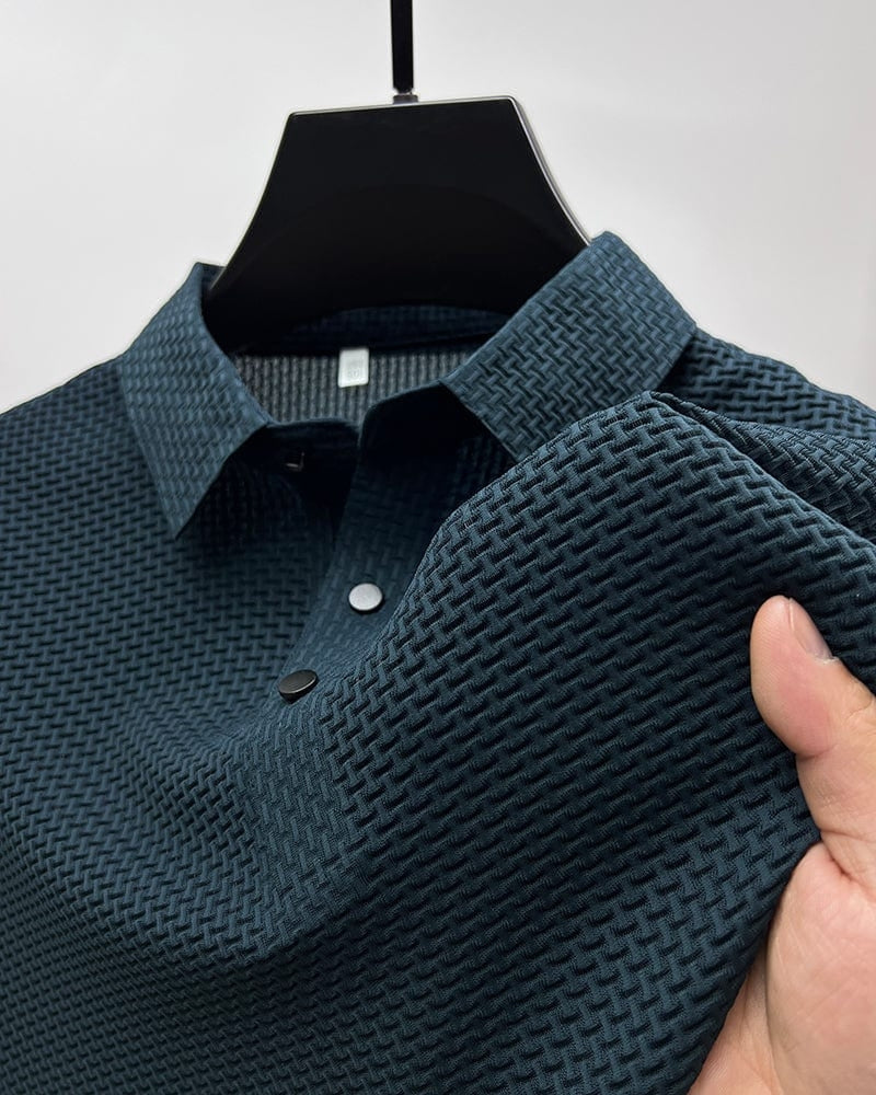 Camisa Polo de Textura Cómoda y Elástica