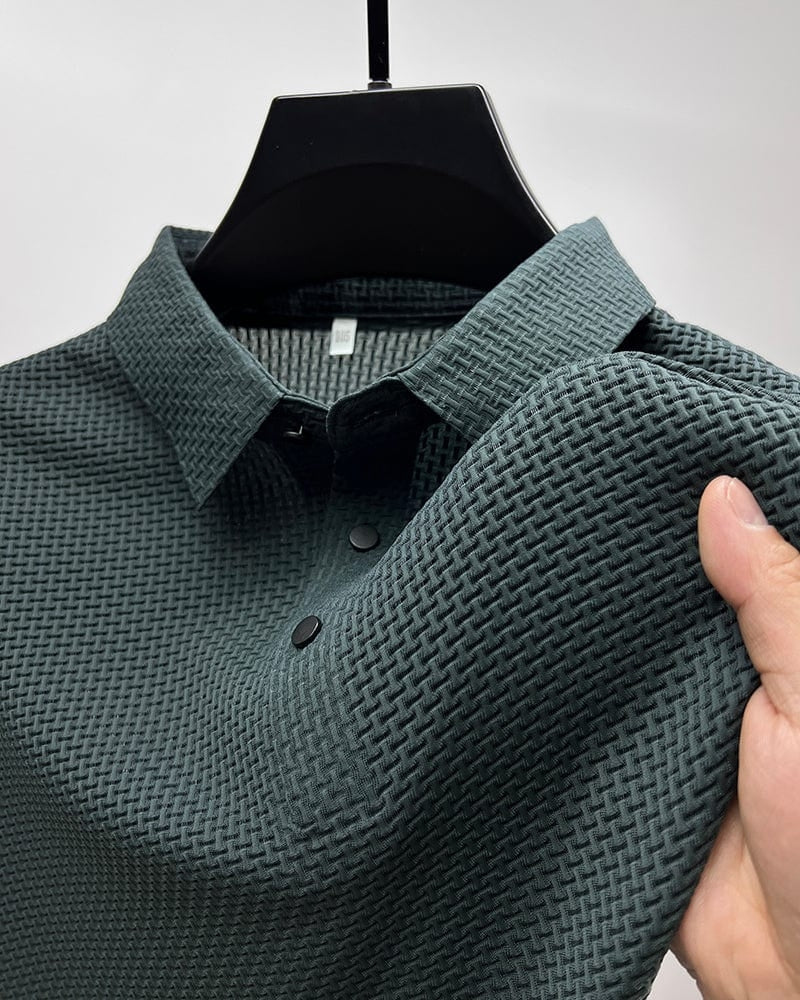 Camisa Polo de Textura Cómoda y Elástica